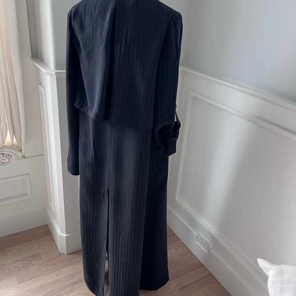 Raquel Allegra Black maxi trench coat size 0 - Picture 6 of 16
